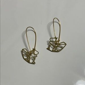Squirrel Gold Geometric Earrings